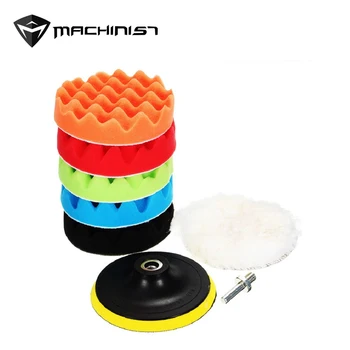 

Car Beauty 3-7 inch Polishing and Waxing Dedicated Sponge Set Flat Wave sponge wheel polishing pad