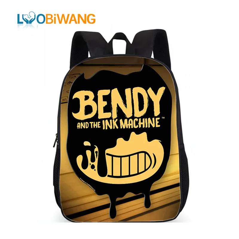 Рюкзак LUOBIWANG Bendy с чернильной машинкой детские рюкзаки героями мультфильмов для