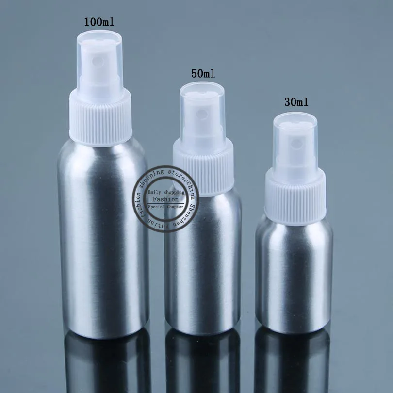 New,50pcs,100ml Spray aluminum bottle,spray a fine mist of perfume
