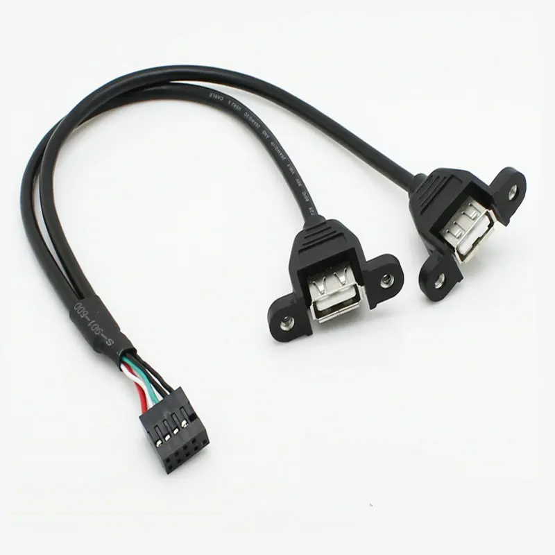 Кабель с винтовым замком 30 см 50 1 м высота 2 54 мм до портов USB 0 A|Компьютерные кабели