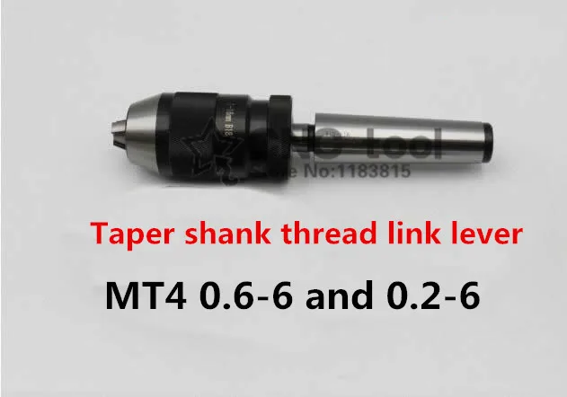1 шт. Автоматическая блокировка сверлильный патрон 0,2-6 мм и 1 шт. резьба конус хвостовик Соединительная тяга MT4 0,6-6, токарный станок, центр
