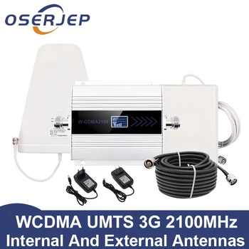 

led Screen display UMTS 2100Mhz repeater celular MOBILE PHONE Signal Repeater booster,2100MHz amplifier + LPDA /Panel Antenna