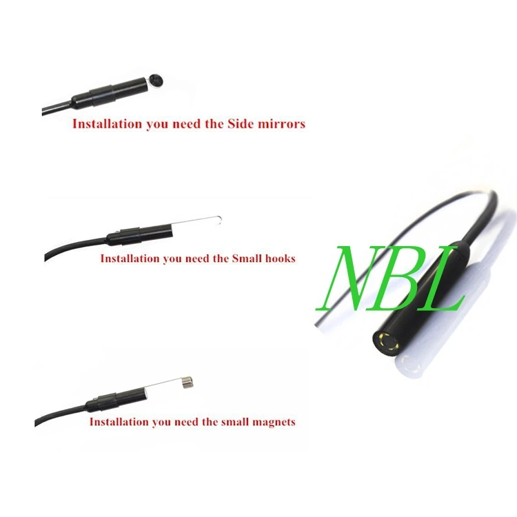 Mini 2MP PAL Pinhole USB Endoscope 6*LED 1/6 VGA CMOS 1600*1200 HD Waterproof 20M 9mm wire endoscope Borescope Video Camera