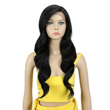 Волшебные волосы 26 дюймов темное Омбре красные светлые длинные волнистые парики передние кружевные волосы синтетические парики для черных женщин термостойкие волосы