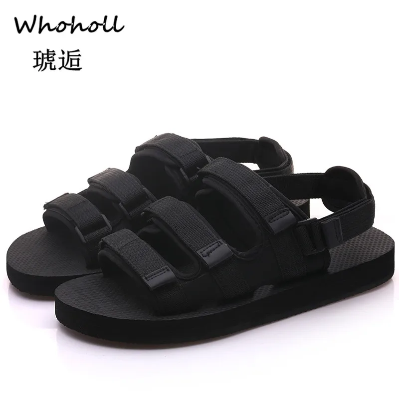 

Whoholl Plus Size 36-46 Men Sandals Fashion Men Slipper Summer Beach Shoes Lover Shoes Open Toe Slides Slippers Sandalias Hombre