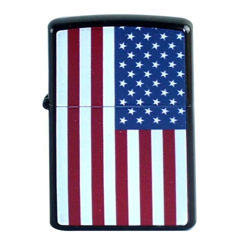 

Portable Pocket Lighter Various National Flag Printed Torch Lighter Ignition Smoking Kerosene Lighter Embossed Grinding Wheel