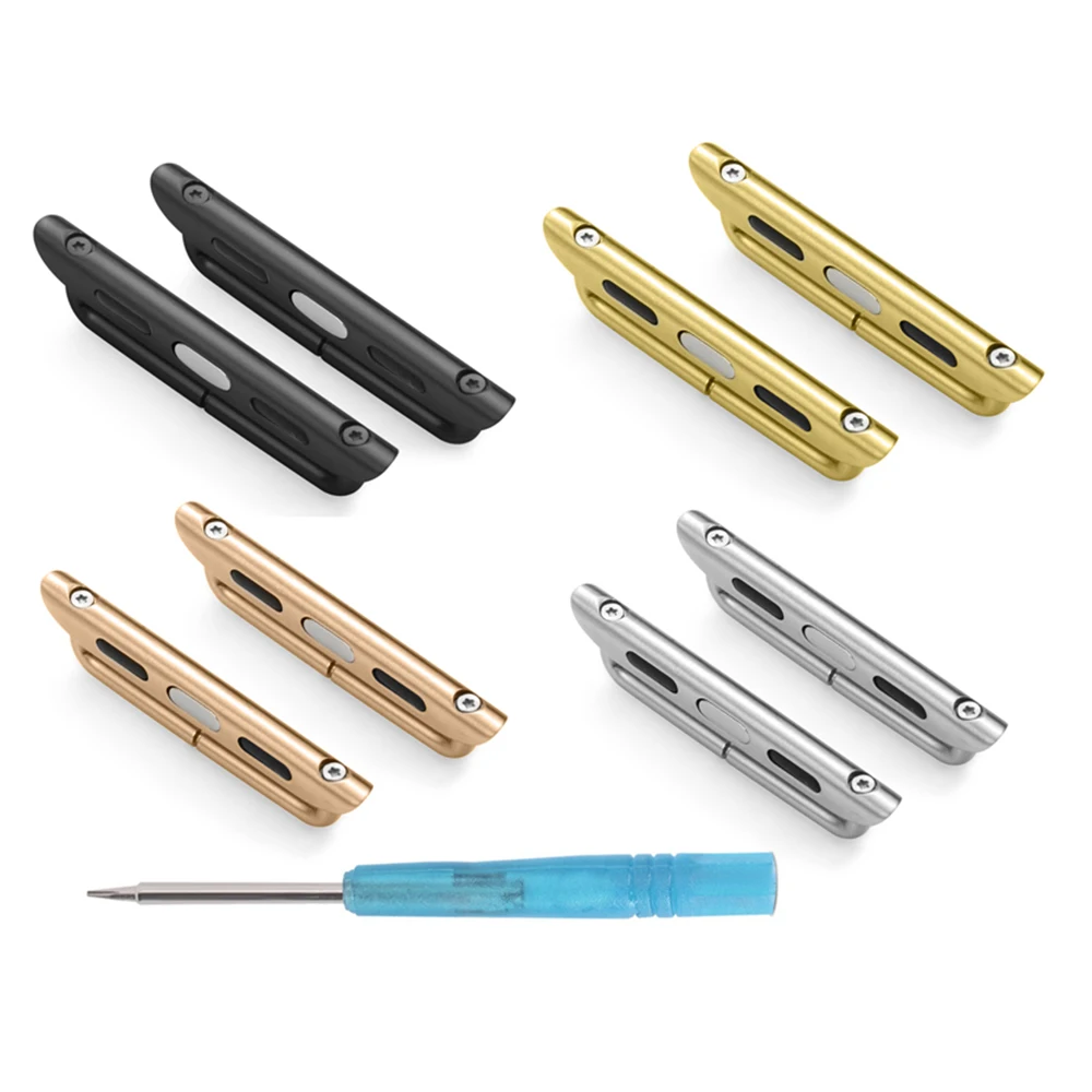 

CNC for Apple Watch Band Connector Series 1 2 3 4 Metal Stainless Steel Loop 38mm 40mm 42mm 44mm for Apple Watch Adapter