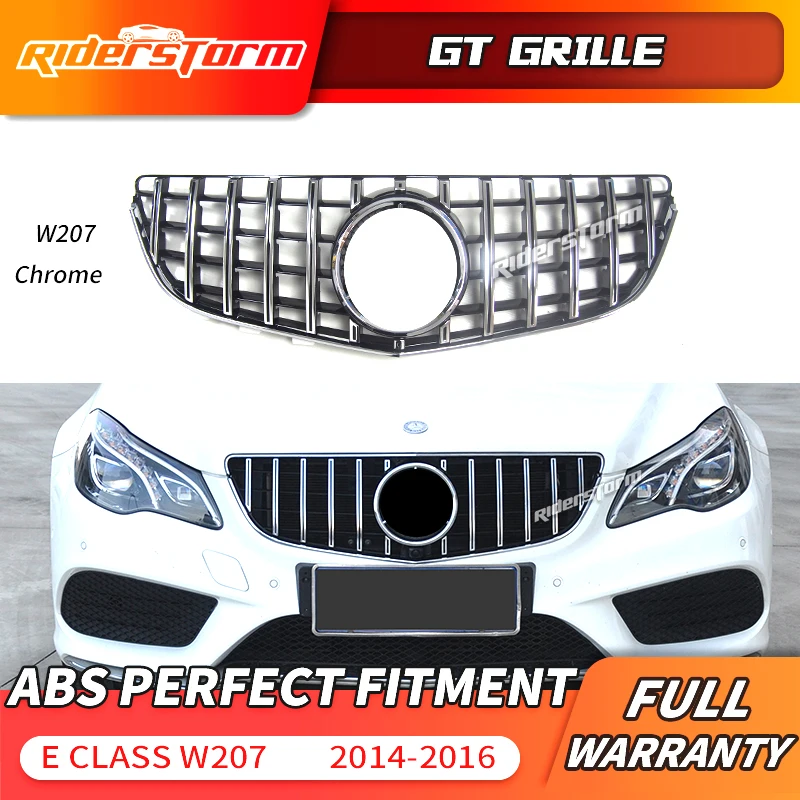 12 W207 GT решетка C207 Вертикальная для Mercedes Benz E Coupe Facelift передний бампер Sport 2014 2016 E200 E320