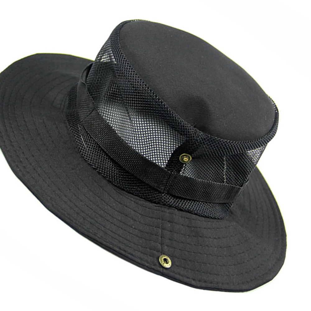 

New Men's Bucket Hat Hunting Fishing Outdoor Cap Wide Brim Military Sun Hat Women Summer Breathable Quick-drying Visor Sun Hats