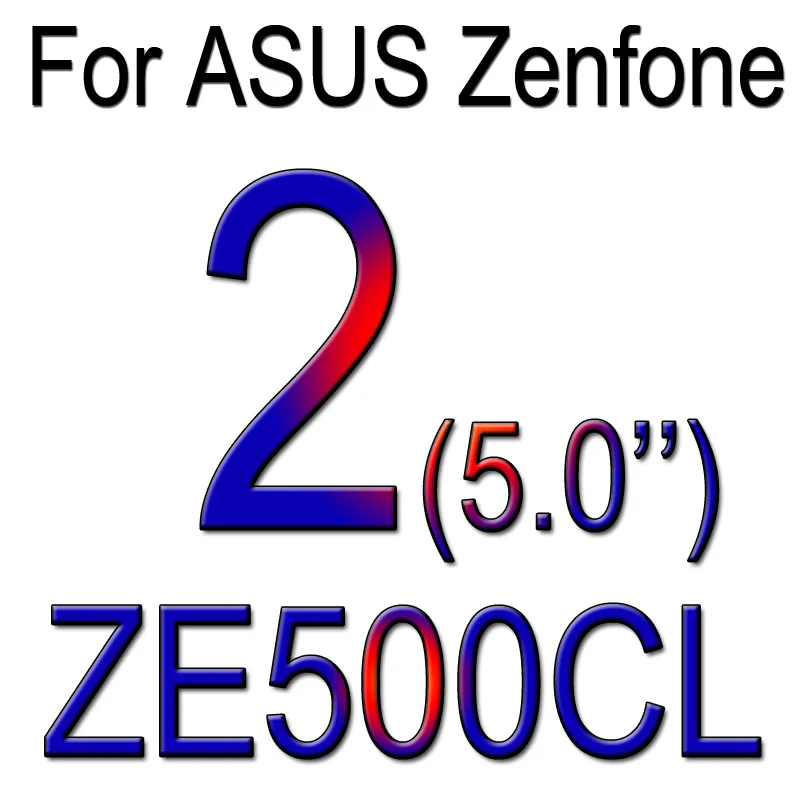 Закаленное стекло для Asus Zenfone Max ZC550KL 5 GO ZD551KL 3 ZE552KL 2 Laser ZE500KL ZE550KL ZE550ML чехол Защитная пленка для экрана - Цвет: Zenfone 2 ZE500CL