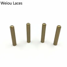 Weiou 4 шт. 1 комплект из 4x22 мм Бесшовные Металлические аксельбанты на шнурки пулевидный колпачок Замена Ремонт аглет DIY пистончики для кроссовок розовое золото бронза