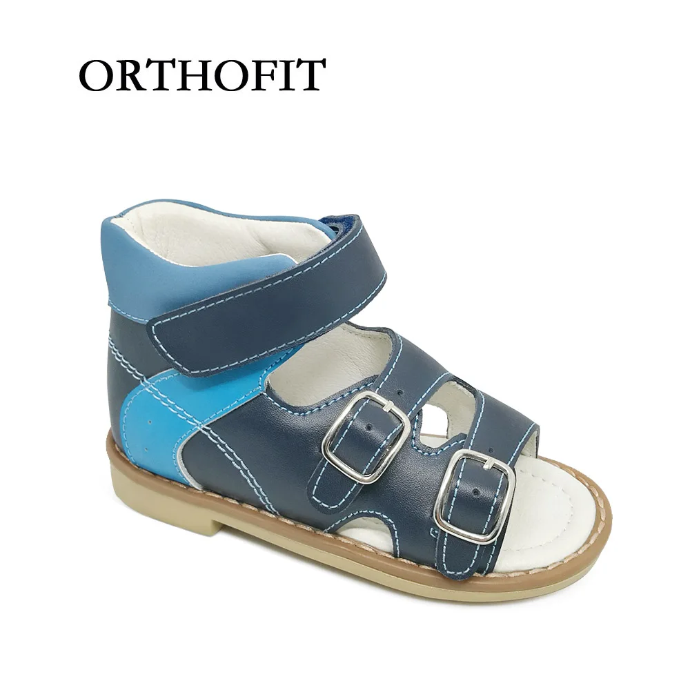 Russo Disegno Colori Misti Sandali Per I Ragazzi Scarpe Ortopediche Per Bambini Bambini Scarpe di Cuoio Durevole in Russo Disegno Colori Misti Sandali Per I
