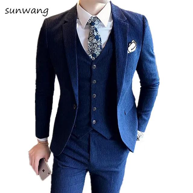 Sun New Custom Made Menclic Royal Blue Groom Slim Sun New Custom Made Menclic Royal Blue Groom Slim Fit Suits Mens Vintage Wedding Prom