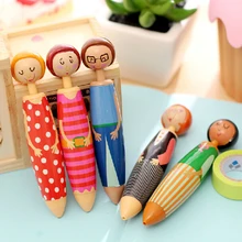 1 шт./лот милые куклы Шариковая ручка друзья рольставни синие шариковые точки canetas Escolar школьные принадлежности канцелярские принадлежности(tt-1783