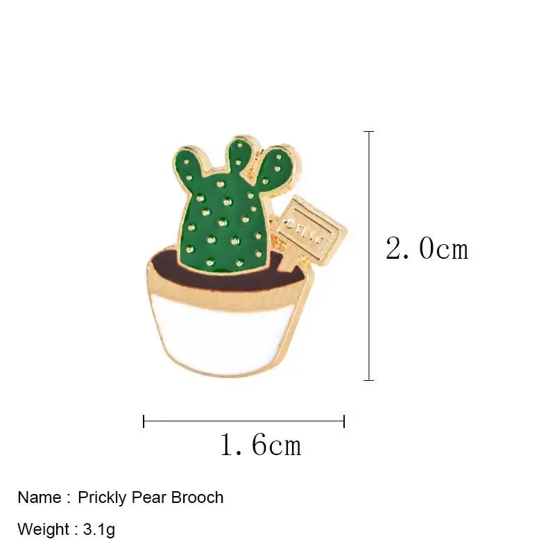 Милый значок растения в горшках воротник обуви эмаль брошь кокосовое дерево кактус листья саплинг одежда мультфильм шпильки значок для женщин