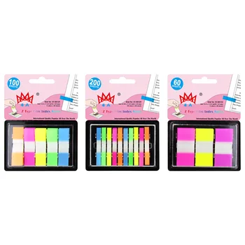 

4A Pop-up Flags Neon Color Page Marker Index Label Transparent Tabs Flags Stickers Planner Stationery Memo Note Flag 4A 60186