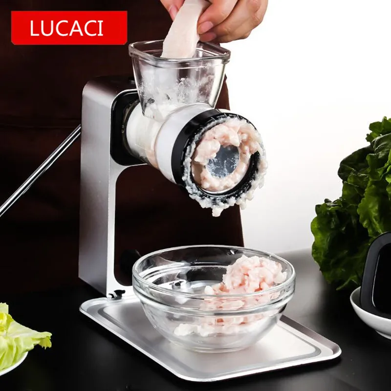 

Manual Meat Grinder Kitchen Sausage Machine Mincing Machine Meat Slicer Fish Grinder