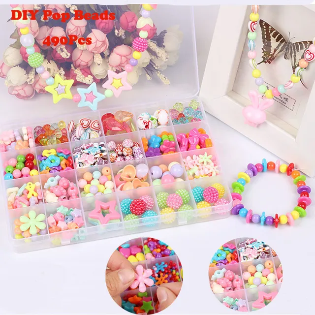 Special Price 490Pcs DIY Pop Beads Toy Creative Arts Crafts Children 24 Grid Jewelry Making Beads Toys Girls Handmade Kit Kids Educational Toy Special Price 490Pcs DIY Pop Beads Toy Creative Arts Crafts Children 24 Grid Jewelry Making Beads Toys Girls Handmade Kit Kids Educational Toy