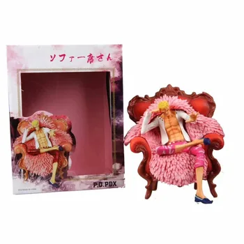 

1PCS Japanese Anime One Piece GK Donquixote Doflamingo Sitting position Statue Ver. 1/7 scale PVC action figure Model toys Doll