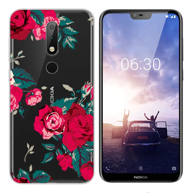 Fashion Soft Silicone TPU Case for Nokia 2 3 5 6 7 2017 Nokia X6 2018 Painted Back Case Cover for Nokia 6 2018 7 8 3.1 6.1 Case  (18)