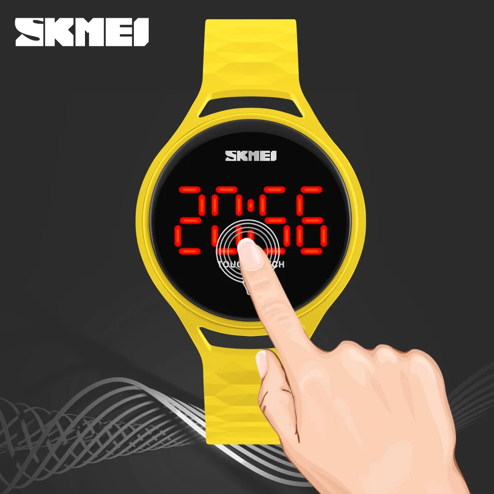 Женские часы SKMEI модные креативные светодиодный сенсорный экран цифровые часы мужские наручные часы спортивные наручные часы студенческие электронные часы