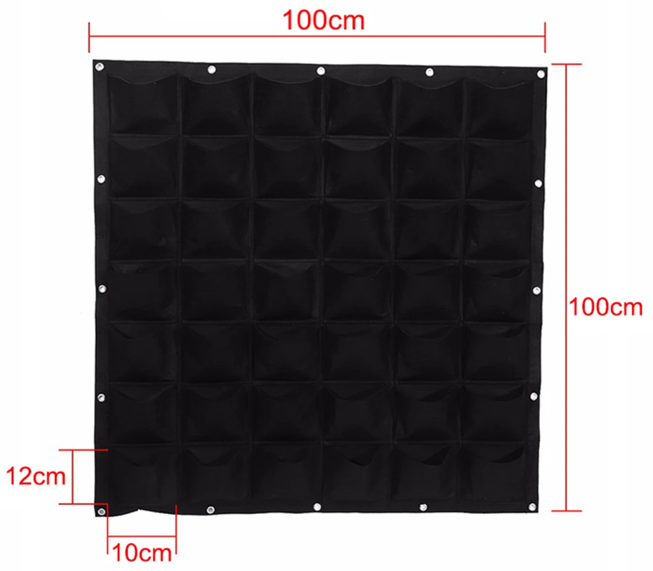 Wall Hanging Planting Bags 3 9 18 49 72 Pockets Green Grow Bag Planter Vertical Garden Vegetable Living Garden Bag Home Supplies Grow Bags Aliexpress