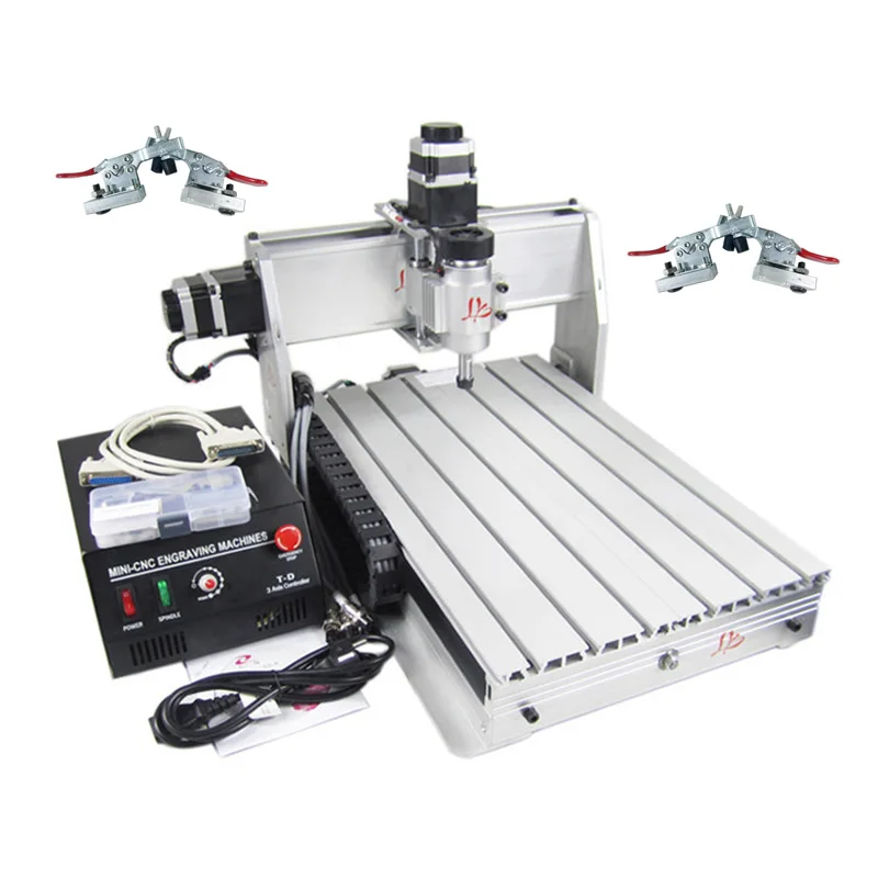 

30X40cm CNC Machine User Wood Milling and drilling Machine with free 4 pcs Plain Vice