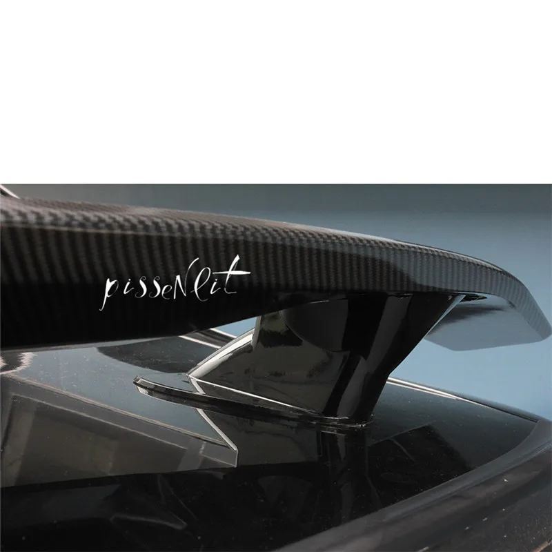 Имитация углеродного волокна крылья хвост автомобиля Стайлинг Седан универсальный хвост ABS Автозапчасти автомобильный спойлер автомобильные крылья