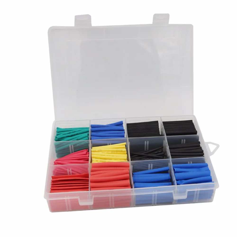 560PCS Heat Shrink Tubing 2:1 Electrical Wire Cable Wrap Assortment Electric Insulation Tube Kit with Box 20%off | Обустройство дома