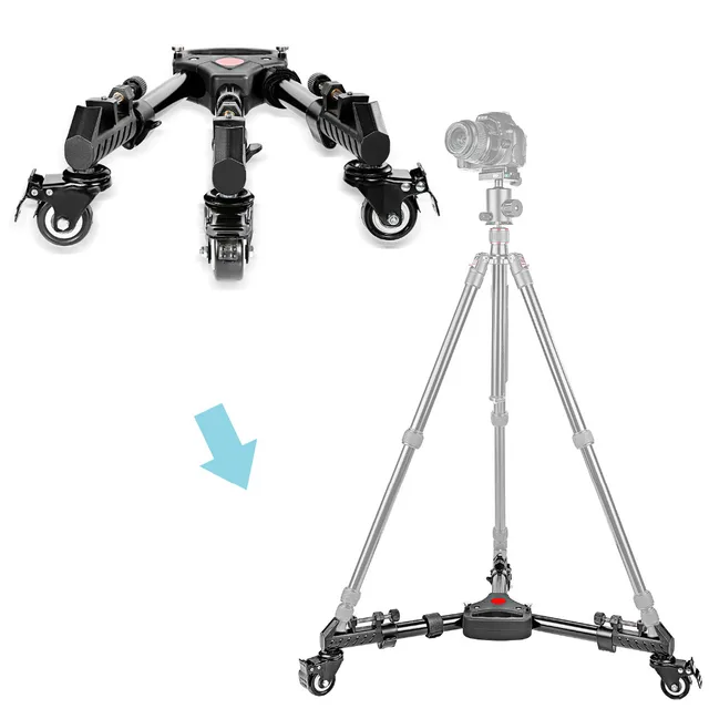 Neewer Fotografia Profissional Universal Folding Tripé de Câmera Dolly
