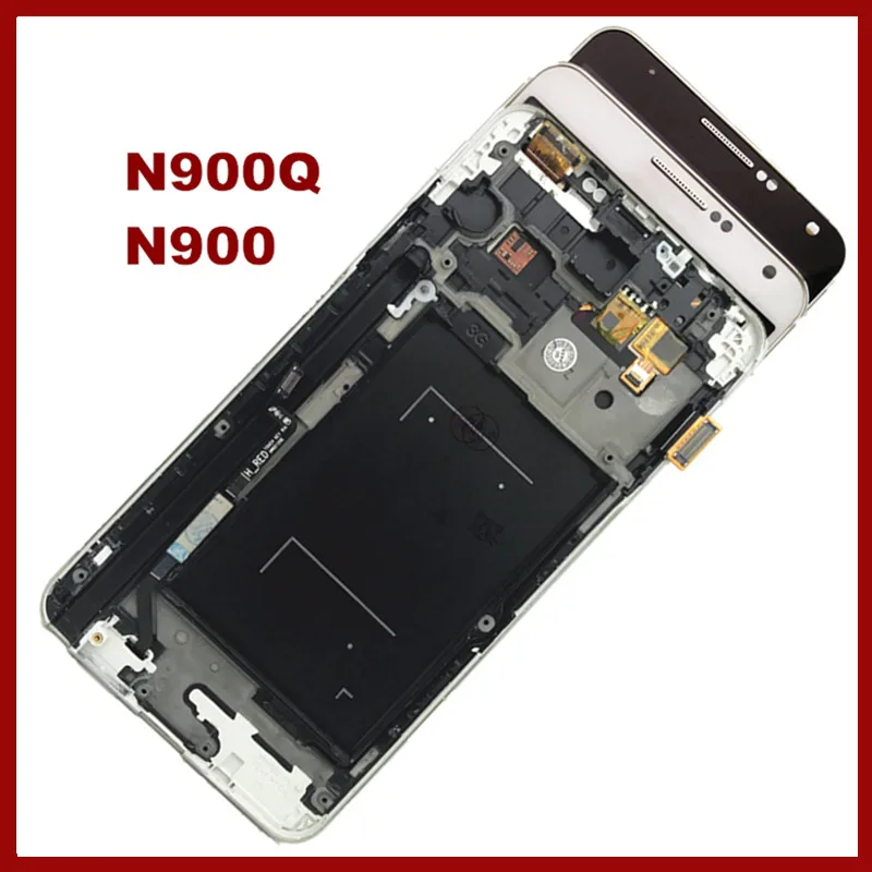 

N900 LCD For Samsung Galaxy Note 3 N900 N900Q LCD Display Touch Screen Digitizer for Note3 N900Q with frame Assembly Replacement