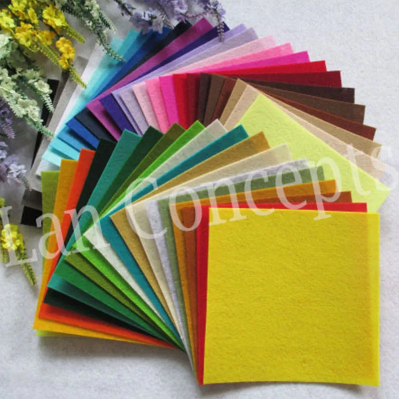 15X15cm Сделай Сам полиэстер Войлок Ткань листы нетканый лист для DIY подарок ремесла