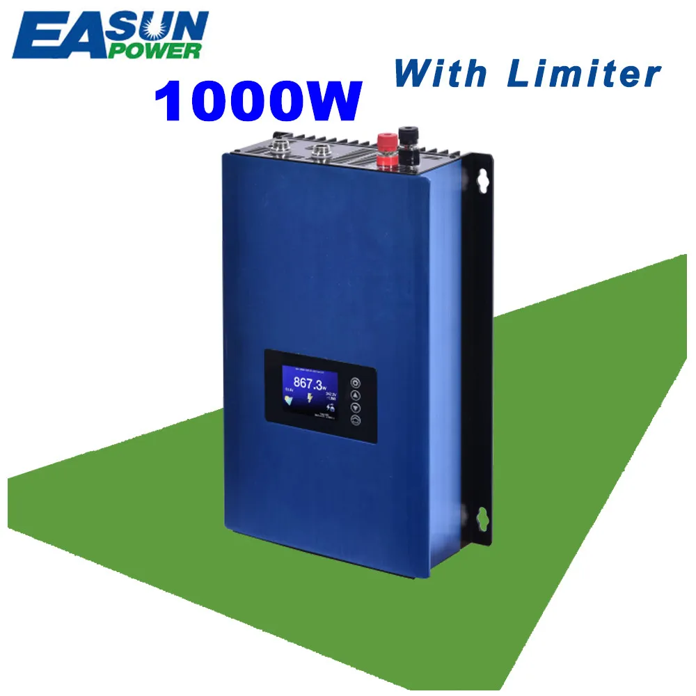 EASUN POWER 1000W Grid Tie Inverter With Limiter MPPT Solar Power inverter DC 22 65V/45 90V AC