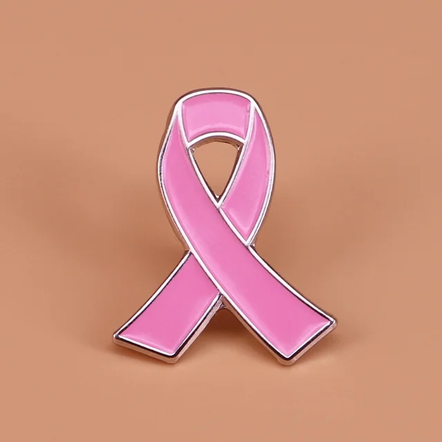 Daisy Jewelry Pink Ribbon Breast Cancer Survivor Pink Crystal Pin Brooch for Women