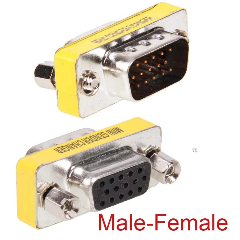 15 Pin HD SVGA VGA male Female gender changer adapter NEWin Data