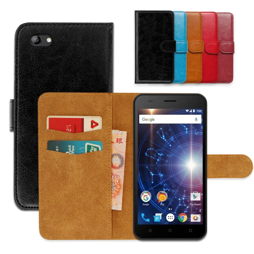 

Luxury PU Leather Exclusive Slip-resistant Flip wallet case for Vertex Impress Luck Ultra-thin Phone Cover,book case