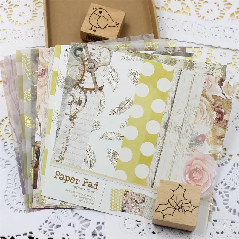 

ZFPARTY Lovely Series Material Paper Set for Scrapbooking DIY Projects/Photo Album/Card Making Crafts