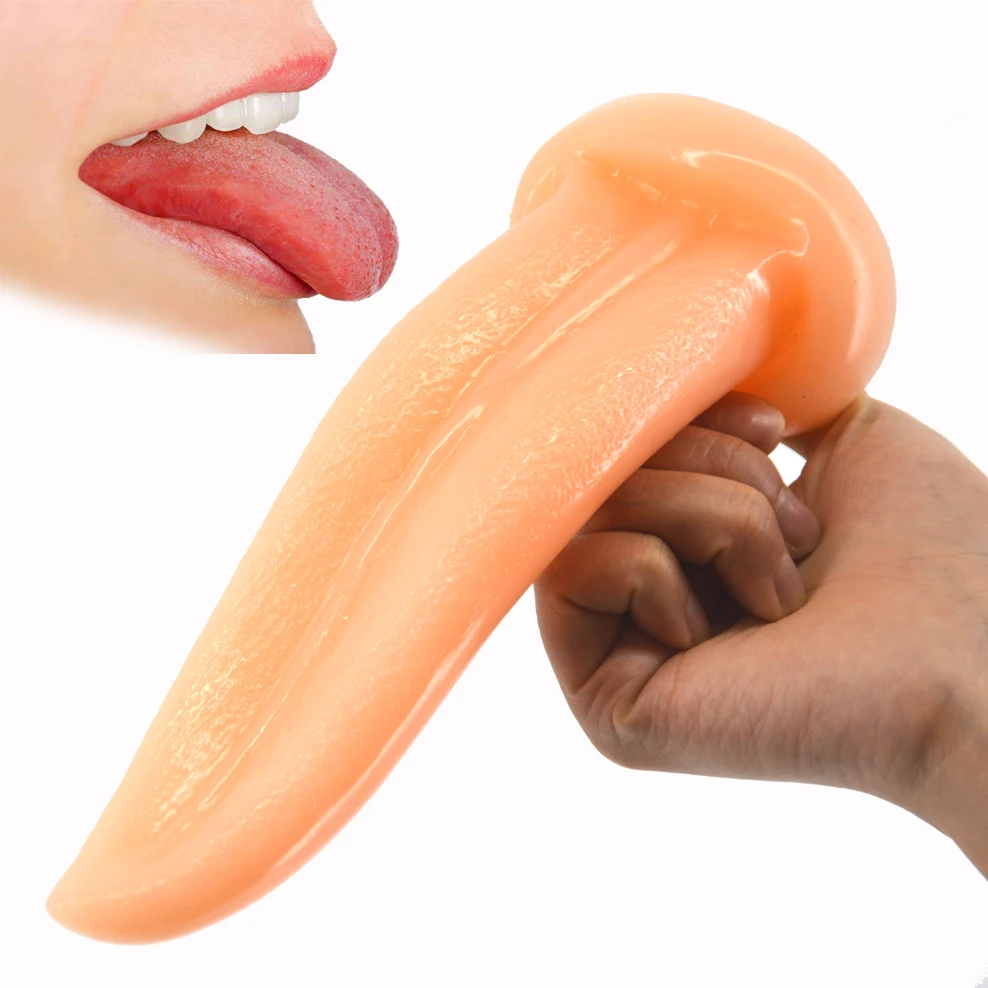 Aliexpresscom Buy FAAK Creative Tongue Dildo Anal Plug