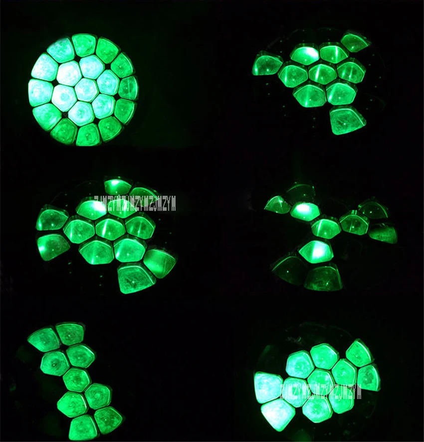 Новый 19 15 Вт четырех-в-одном светодиодный Фокус пчелиный глаз Поворотная голова светового оборудования DMX512 Свадебные бар Show KTV сценическое