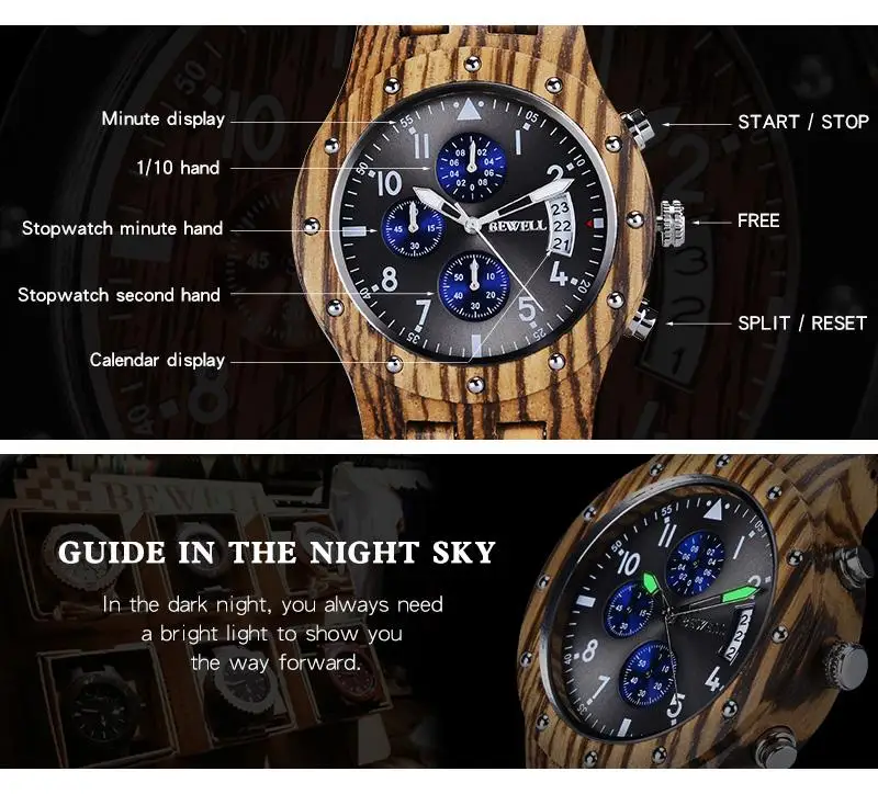 man wood watch