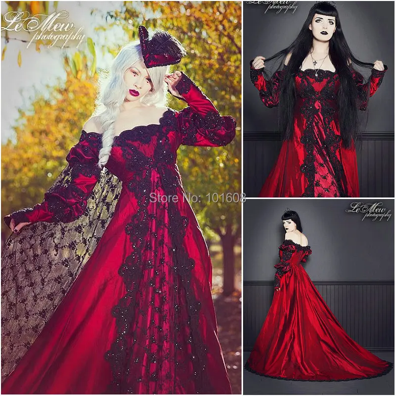 Новинка 2017 викторианской корсет готический/Гражданская война Southern Belle бальное платье Хэллоуин платья США 4-16 r-058