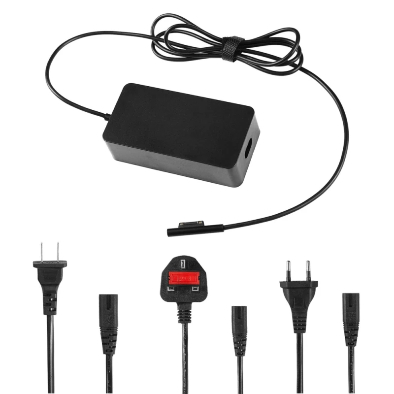 المحمولة USB سريع محول الشحن السفر 65 W شاحن الجهاز اللوحي AC 15 V 4A لمايكروسوفت سطح Pro6/Pro5/Pro4 /Pro3 المحمولة USB سريع محول الشحن السفر 65 W شاحن الجهاز اللوحي AC 15 V 4A لمايكروسوفت سطح Pro6/Pro5/Pro4 /Pro3