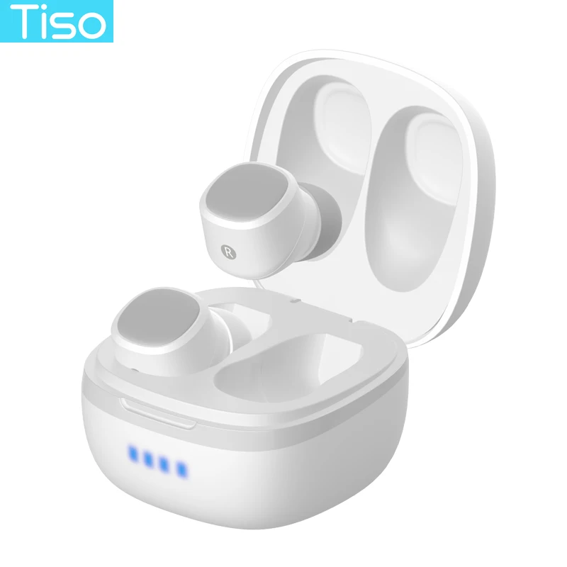 Tiso 550 мАч коробка Bluetooth 5 0 наушники 3D TWS true беспроводные стерео IPX5