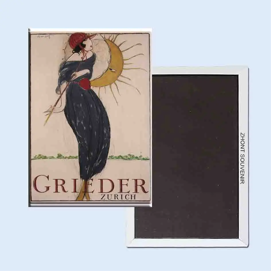 

Постер Чарльза лупота Grieder из Цюриха 24076 магниты на холодильник в стиле ретро с ностальгией