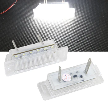 

1Pair 6000K White Car LED License Plate Lamp No Error Code for Opel ASTRA-F 1992-1998 CALIBRA 1989-1997 Auot Rear number Light