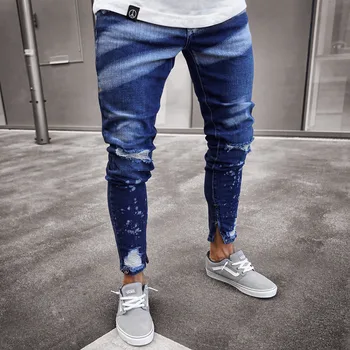 

2019 Jeans for Mens Slim Fit Pants Classic Jeans Male Denim Jeans Designer Trousers Casual Skinny Straight Elasticity Pants