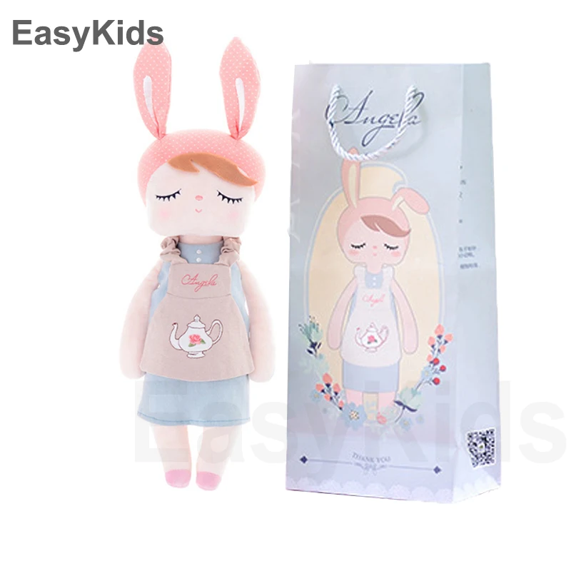 New Metoo Angela Retro dolls 33cm43cm Baby Soft Plush Toys Lovely Stuffed Animal Doll Toy For Kid Birthday Gifts With gift box