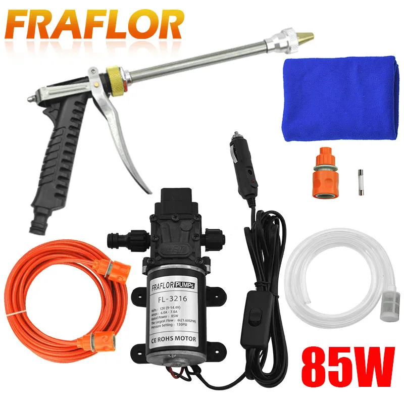

12V 85W Car Washer Gun Pump High Pressure Washer Cleaner Care Washing Machine Electric Cleaning Auto Tool lavadero de autos