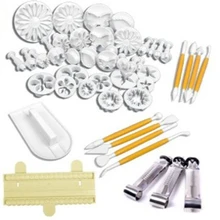 46 шт./компл. выпечки инструмент для тортов декоративные наборы Кондитерские инструменты Cookie Плесень карамельные формы в виде цветов