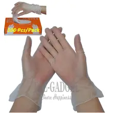 100 шт./кор. Одноразовые ПВХ перчатки прозрачные " Длина виниловые перчатки для дантиста пищевой процесс Дома Чистящие защитные перчатки